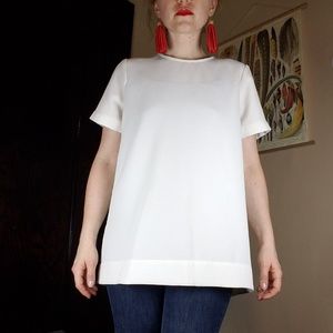 Madewell White Tailored Tee
